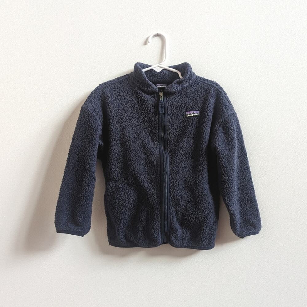 Patagonia Navy Sweatshirt 4T Fuzzy Gorpcore